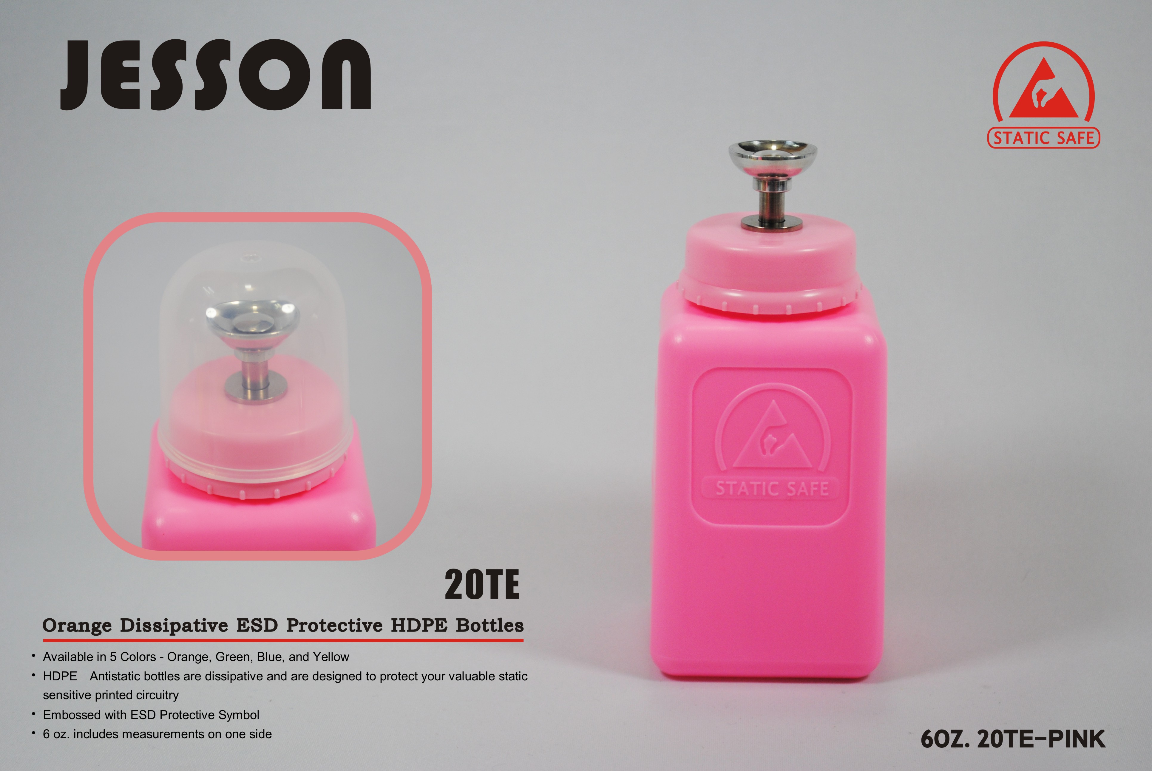 防静电酒精瓶 ESD6OZ-20E