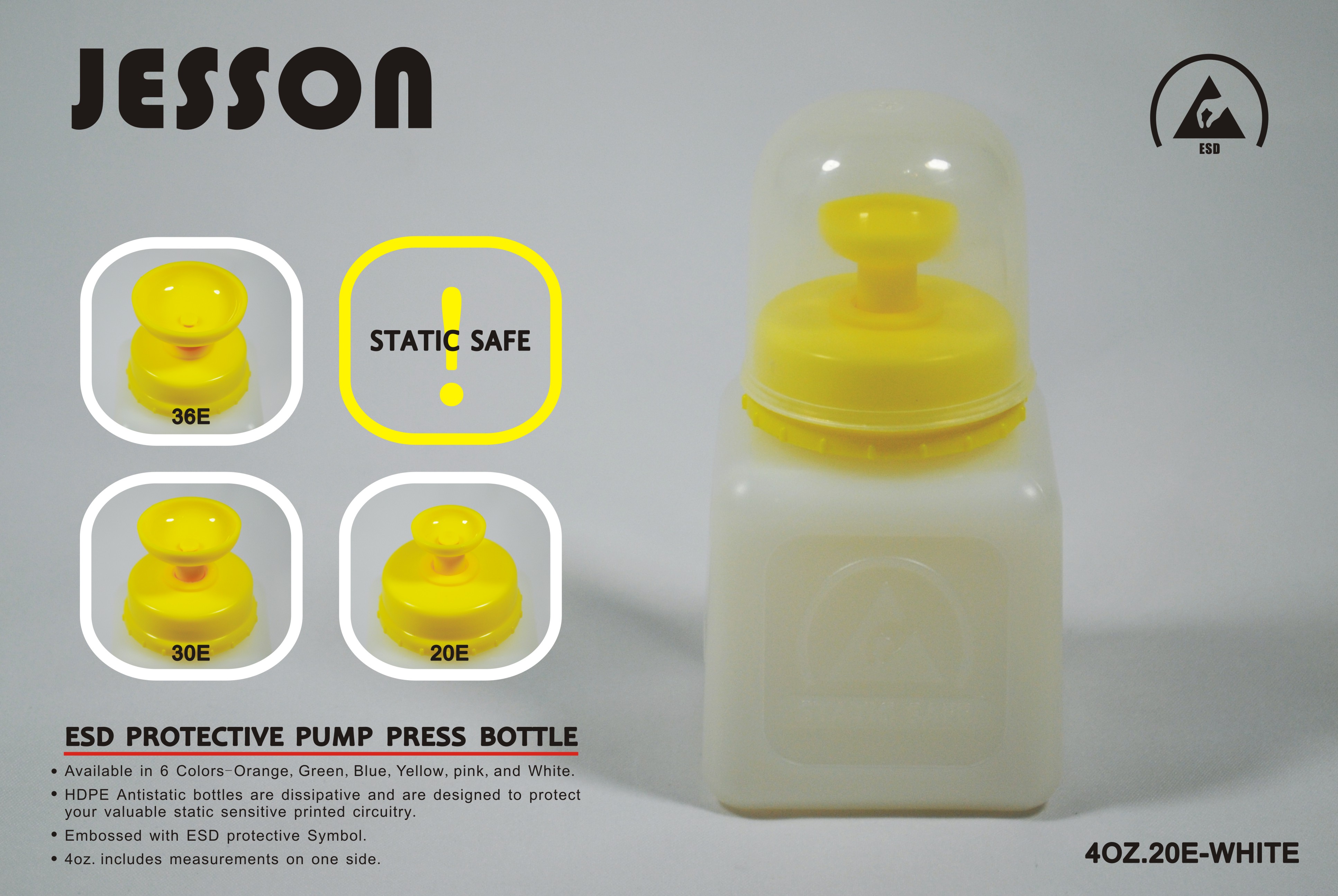 防静电酒精瓶ESD4OZ-20E