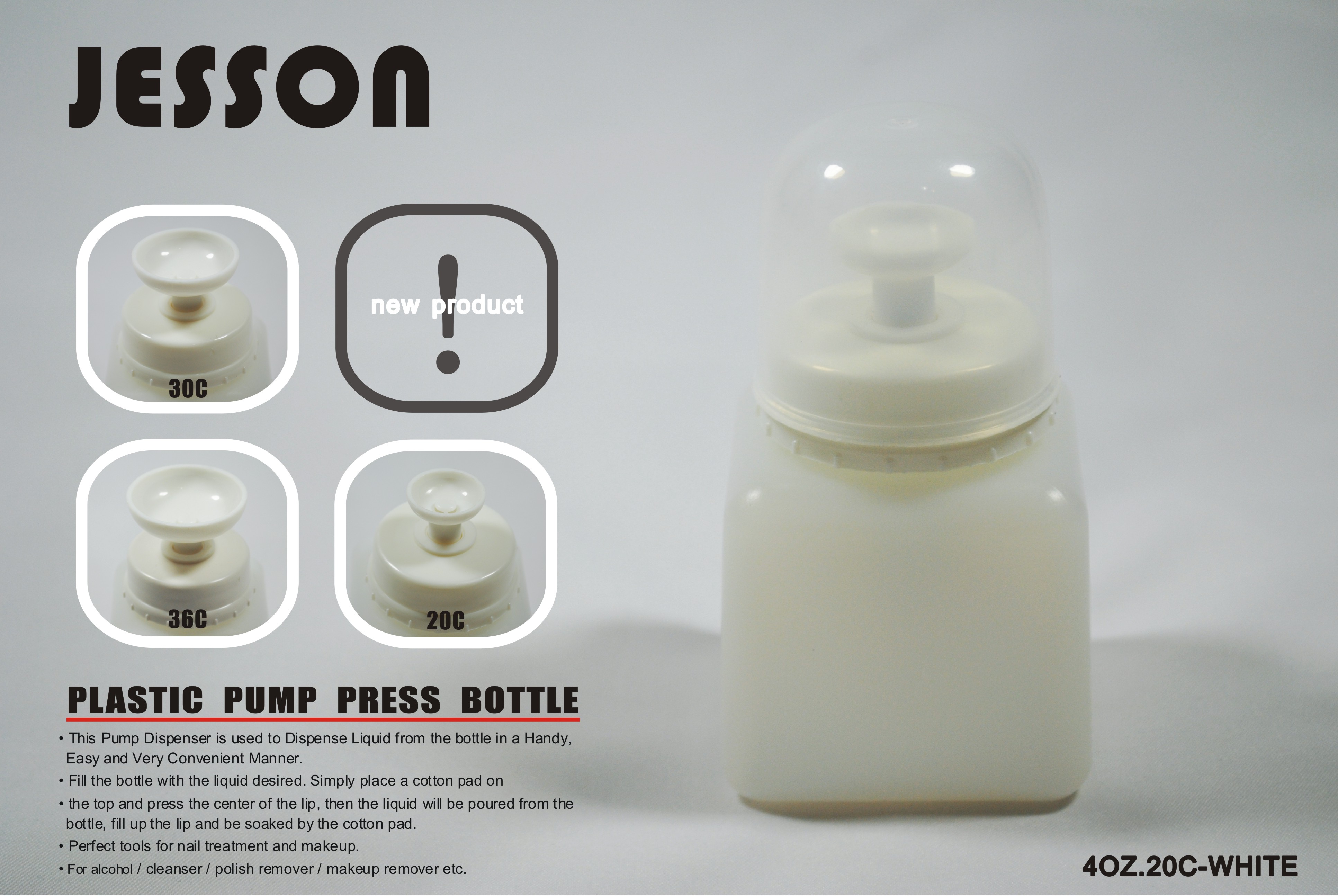 按压式酒精瓶4OZ-20C